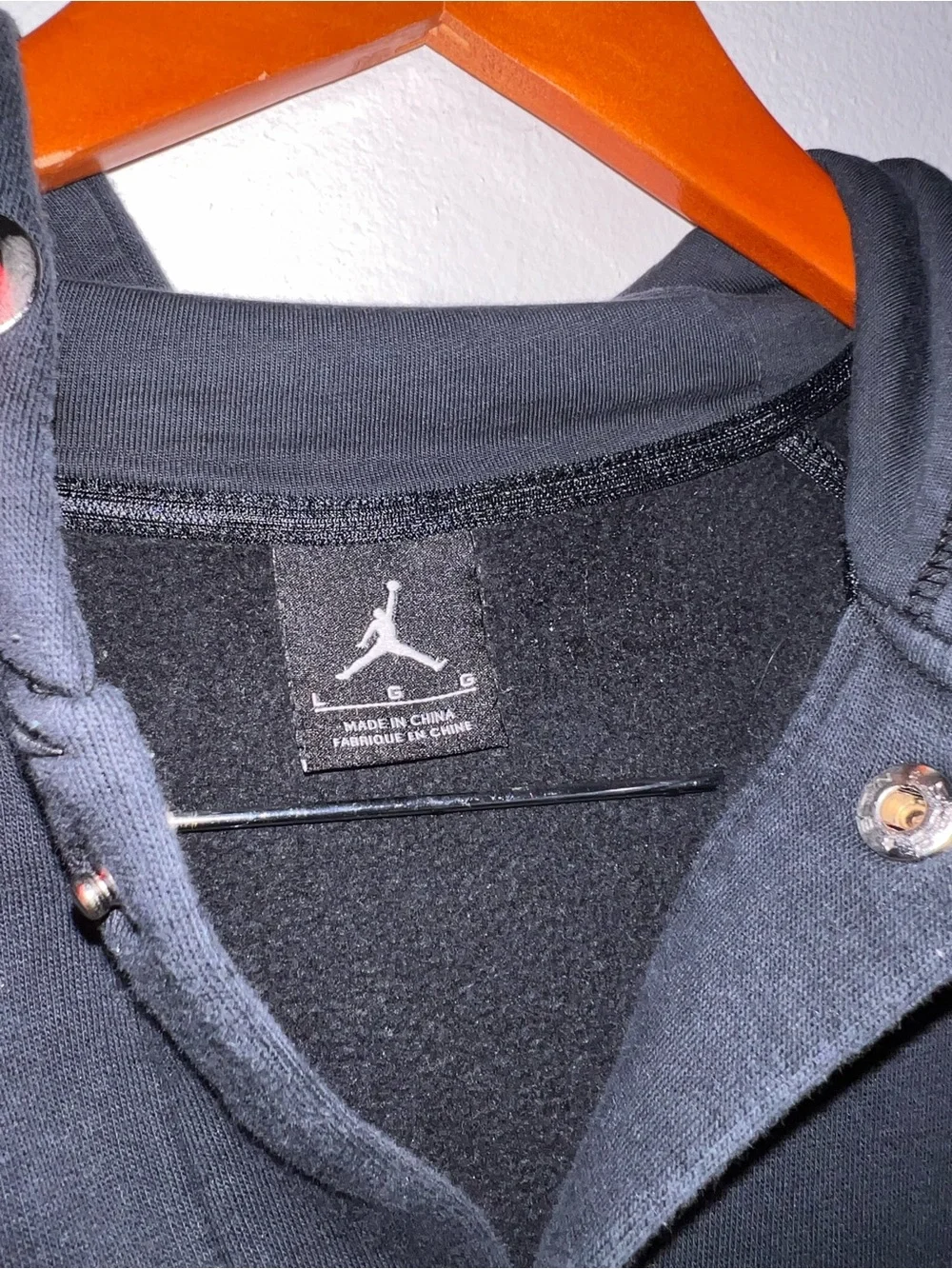 Vintage Nike Air Jordan Spike Lee Zip Up Hoodie Size Large Men’s Rare Patches